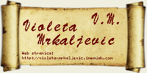 Violeta Mrkaljević vizit kartica